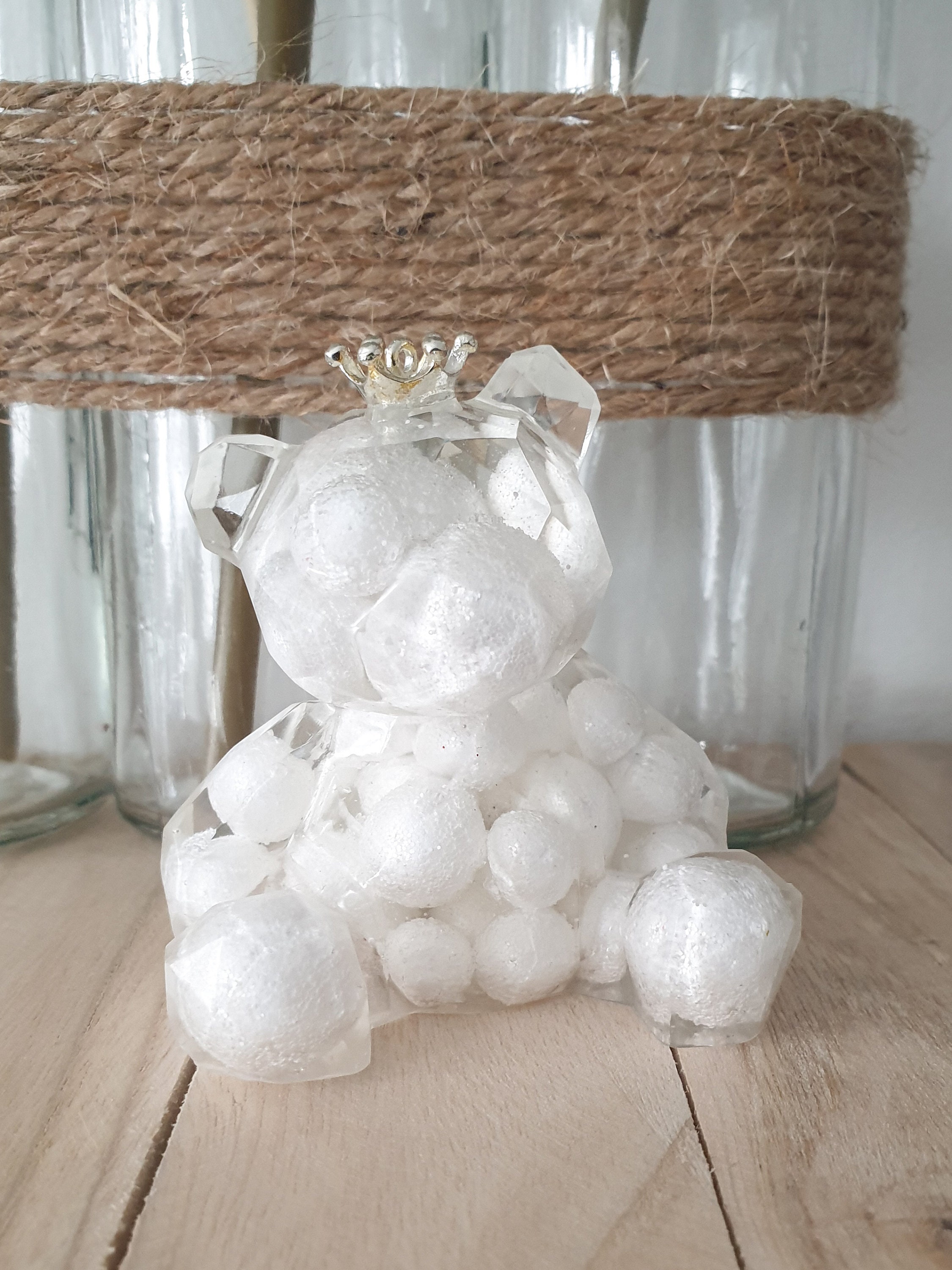 Ours Géométrique en Résine à Poser