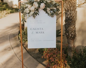 Copper Sign Stand  Denver Wedding Renta