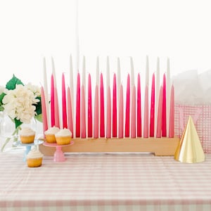 Wood Candleholder / Birthday Party Candles / Taper Candle Holder / 7/8 Taper Candle Holder image 1