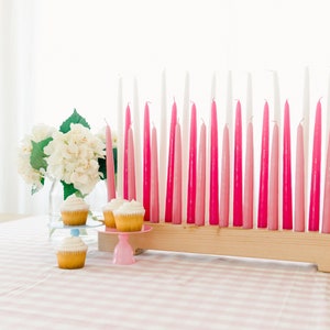 Wood Candleholder / Birthday Party Candles / Taper Candle Holder / 7/8 Taper Candle Holder image 3