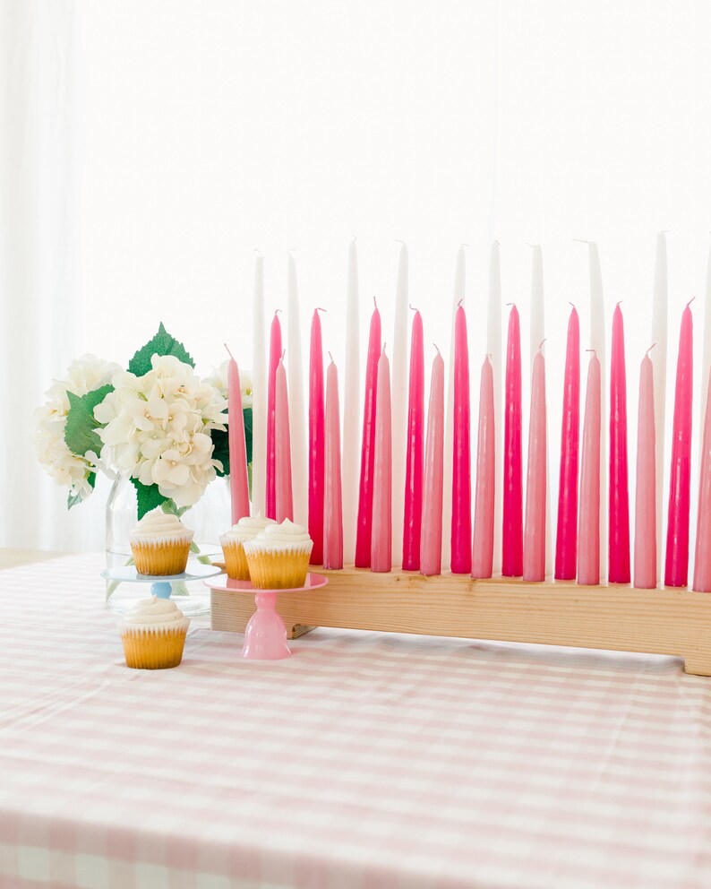 Wood Candleholder / Birthday Party Candles / Taper Candle Holder / 7/8 Taper Candle Holder image 3