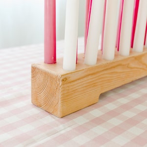 Wood Candleholder / Birthday Party Candles / Taper Candle Holder / 7/8 Taper Candle Holder image 4