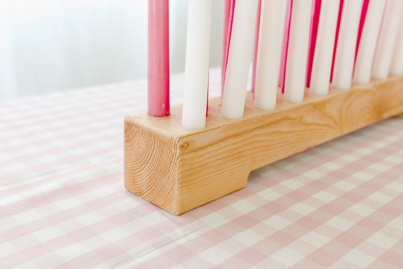 Wood Candleholder / Birthday Party Candles / Taper Candle Holder / 7/8 Taper Candle Holder image 4