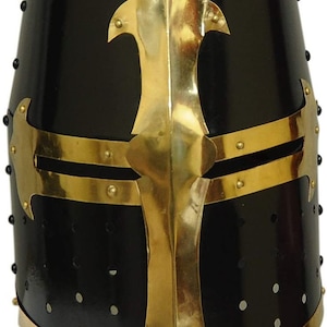 Medieval Knight Templar Helmet Mild Steel Crusader Helmet Larp Armor Renaissance Faire