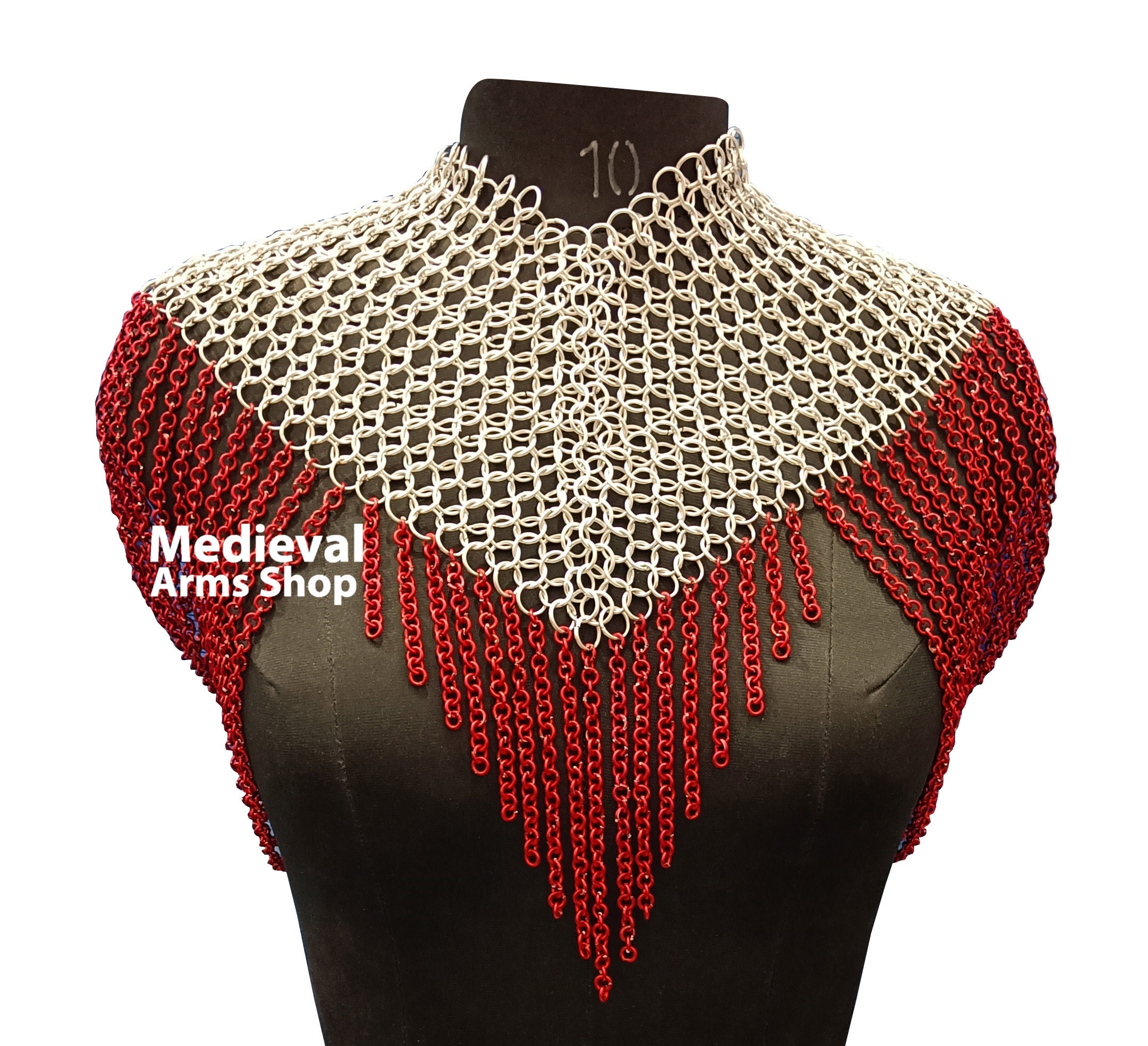 Chainmail Collar Shoulder Jewelry Aluminum Small Chain Layers Stylish ...