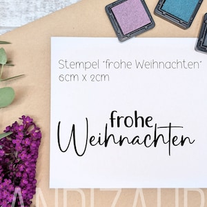 Weihnachtsstempel * frohe Weihnachten * Weihnachtskarte * Stempel