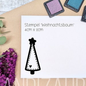 Kerstzegel * Kerstboom * Kerstkaart * Stempel