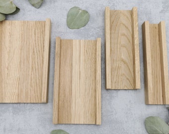 Geschenkverpackung für Stabkerzen aus Eiche, DIY Holzbox in 4 Größen, Kerzenverpackung zum Gestalten