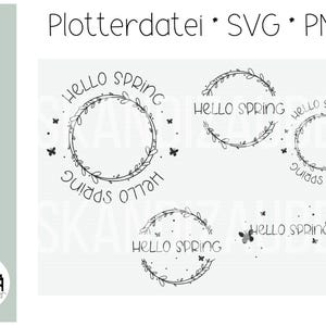 hello spring * Plotterdatei * SVG * PNG * download * Lasercut * Bundle