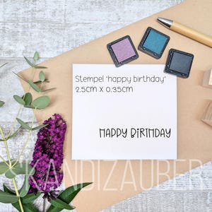 Mini sello * feliz cumpleaños * sellos pequeños * ideal para decoraciones de fundición y colgantes