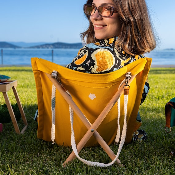 Camping floor chair sale