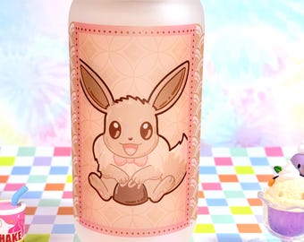 Vaso de cristal con forma de chocolate de Eevee