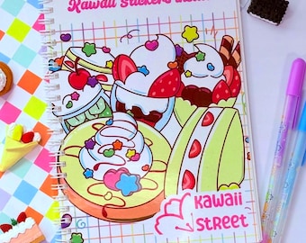 Reusable Sticker Book – Kawaii Sticker Album, 50 Pages