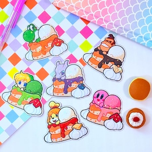 Nintendo Pancake Holographic Fridge Magnets