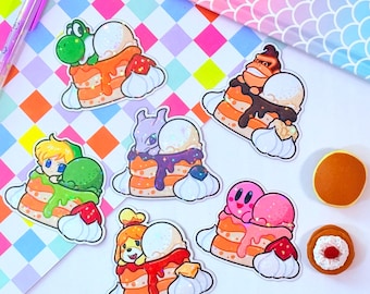 Nintendo Pancake Holographic Fridge Magnets