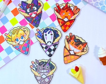 Aimants holographiques pour réfrigérateur en crêpe Ghibli