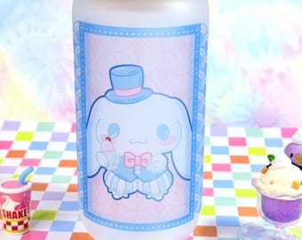Vaso de cristal azul Cinnimaroll