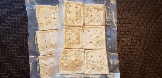 Homemade hardtack survival bread (great for prepping and re-enactments!) VACUUM SEALED!