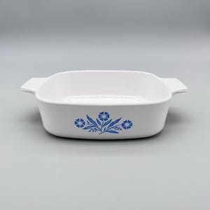 Vintage Corning A-1-B 1 Quart Casserole Dish Blue Cornflower *No Lid*