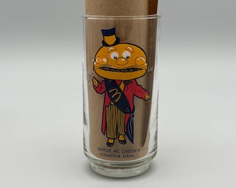 Mayor McCheese Collector Series Glass Vintage McDonalds 1970s Character