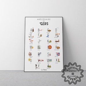 Póster del alfabeto de Gers