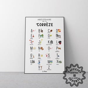 Cartel de un ABC de Corrèze
