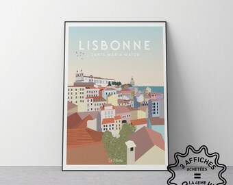 Poster of Lisbon in Portugal