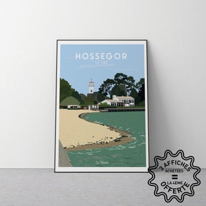 Cartel de Hossegor en las Landas