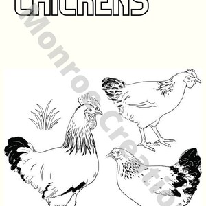 Children's book Coloring Pages Farm Downloadable | Etsy