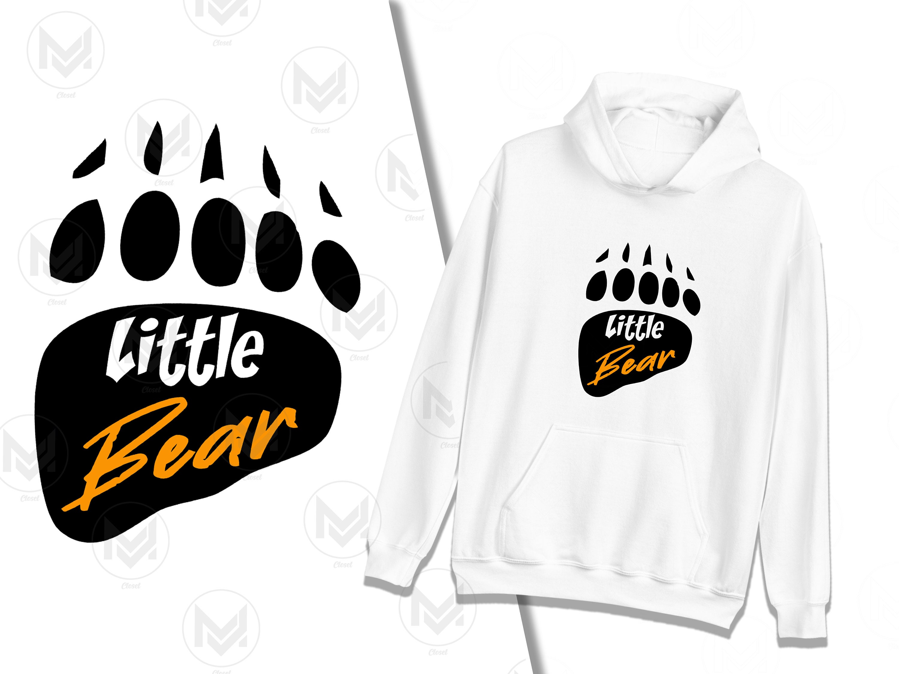 bear family hoodie