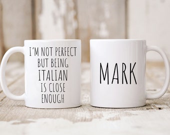 Personalized Gifts, Funny Coffee Mug, Italian Wife Husband Nonna, Nationality Gift, Italy Themed, Italy Coffee Cup, Italian Pride, Gag Gift