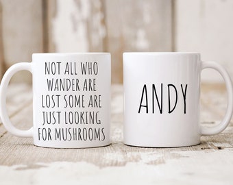 Personalized Gifts, Mushroom Mug, Mycologist, Mushroom Lover, Mycology, Funny Coffee Mug, Custom Mugs, Forager, Mushroom Hunter Gift