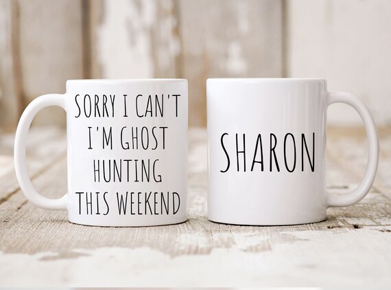 Personalized Gifts, Ghost Hunting Coffee Mug, Ghost Hunter Birthday, Paranormal Gifts, Custom Ghost Hunter Mug, Paranormal Lover