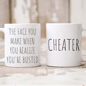 Personalized Gifts, Warning Cheater Mug, Cheater Gift, Cheater Reveal, Cheating Husband Wife, Breakup Gifts, Cheating Boyfriend Girlfriend