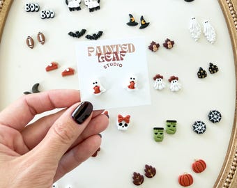 Halloween Stud Earrings - Choose Your Design