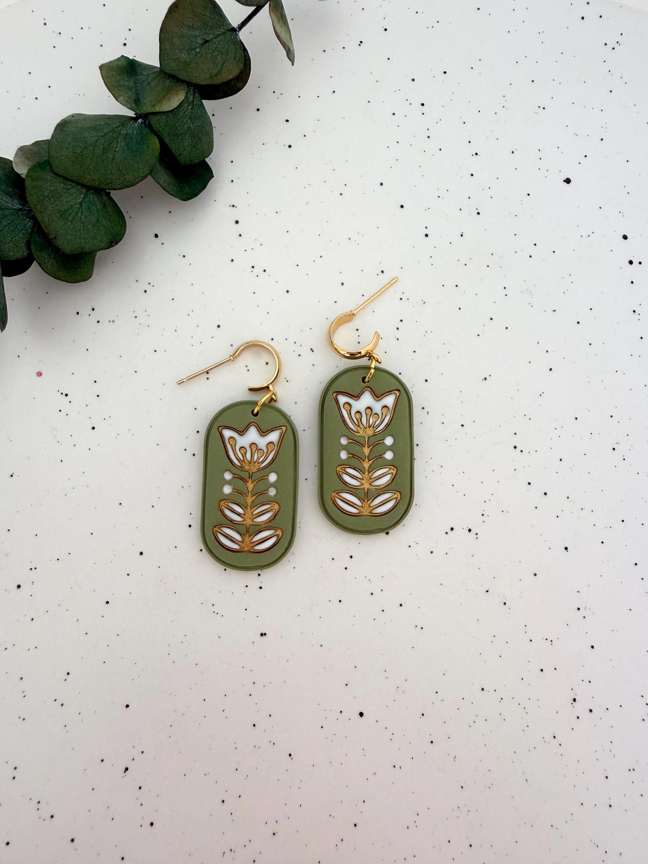 Sage Green Earring - Etsy Sage Green Earring - Etsy