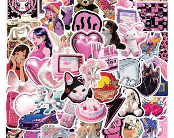 Retro Pink Sweetheart Sticker Pack（50 stickers）