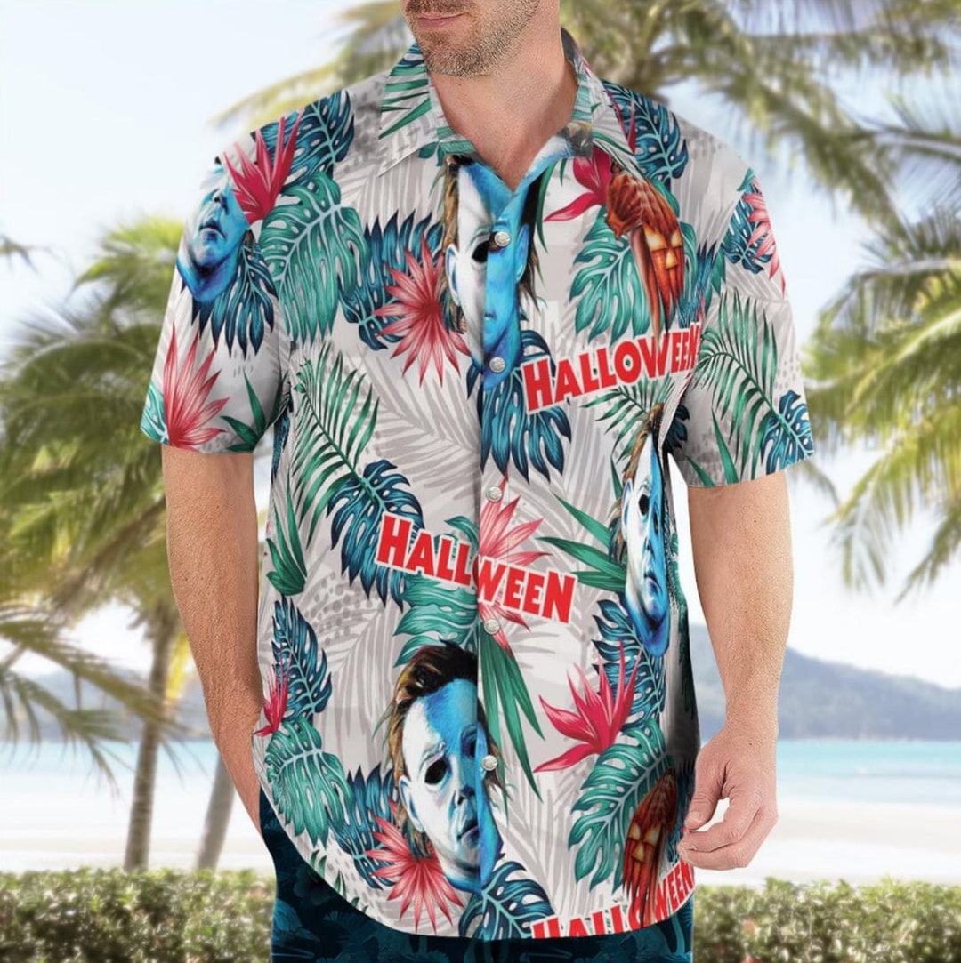 Halloween Michael Myers Hawaiian Shirt Short Sleeve - Etsy