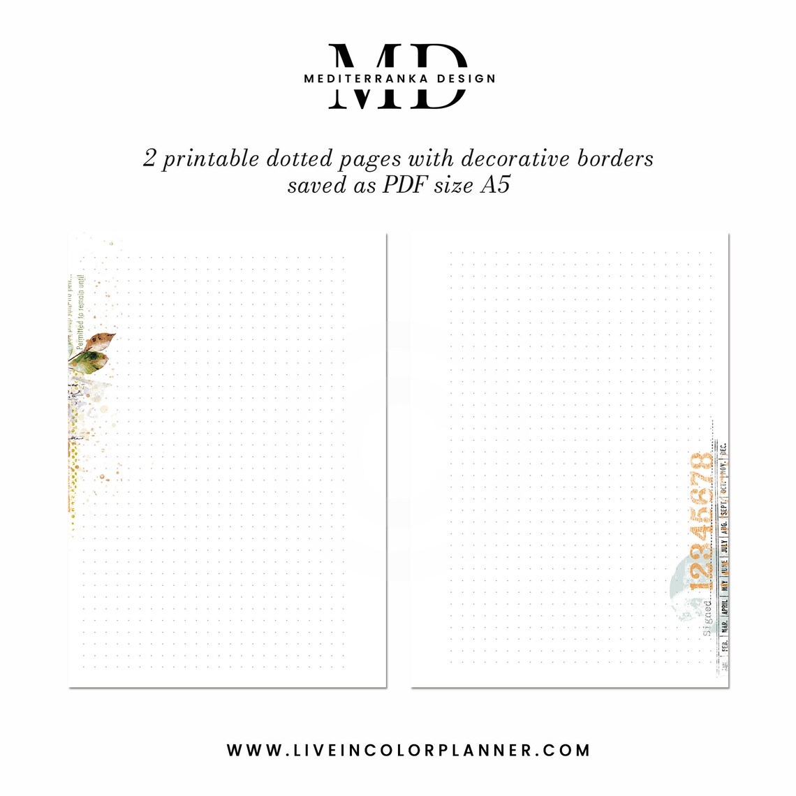 Autumn Bookstores Printable Planner and Bujo Aesthetic Stickers, Junk ...