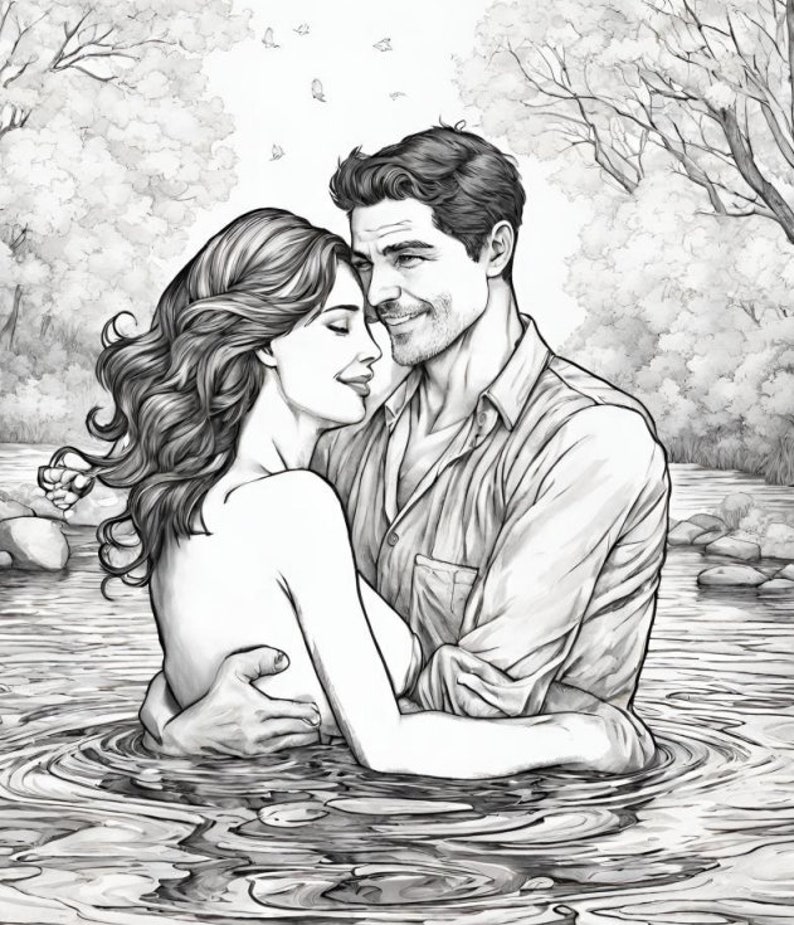 Color Me... Right There: Adult Nude Coloring Book for Couples Stress