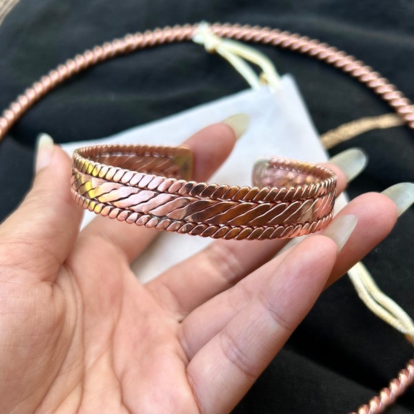 Metaphysical Tensor Bracelet - Pure Copper - Hand Hammered