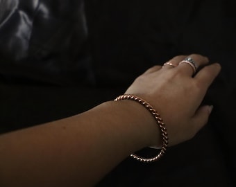 Anillo tensor: Brazalete energético de cobre, pulsera de cobre
