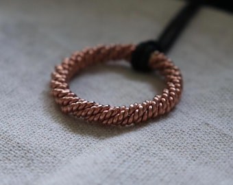 Copper Tensor ring: Dragon Vortex Pendant