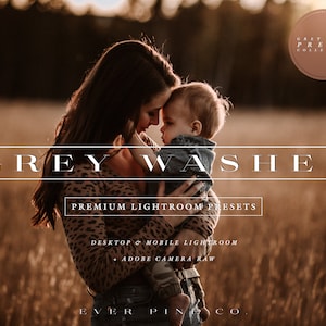 Golden Desktop Lightroom Presets + Mobile Presets. Rich Warm Dark Brown & Grey Golden Hour Presets, Dark and Moody Presets for Family Photos