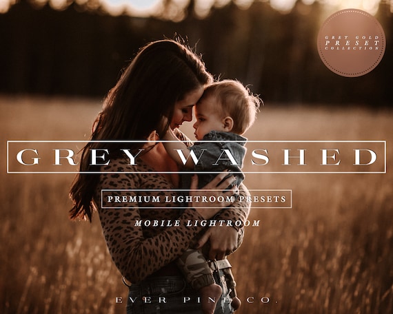 Golden Mobile Lightroom Presets, Preset MOBILE Grey Washed Rich Warm Dark Brown & Grey Golden Hour Presets, Dark and Moody Presets Fall