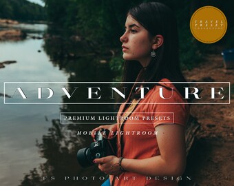Paramètres prédéfinis Lightroom pour mobile d'aventure, filtres photo de voyage (fichiers DNG)