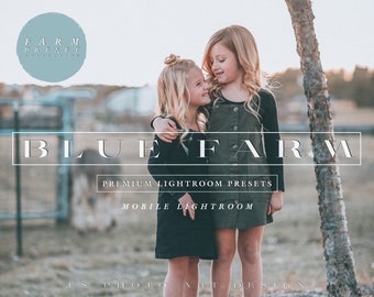 Paramètres prédéfinis Blue Farm Lightroom – Filtres mobiles Golden Hour (fichiers DNG)