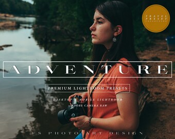 Lightroom-voorinstellingen voor avontuur, mobiel en desktop, reisfotografie (digitale download)