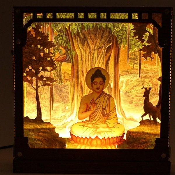 Shakyamuni Buddha LED Light Box