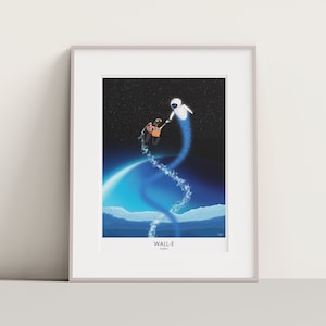 Wall-E Reiseposter: Disney-inspirierte Erdkunst